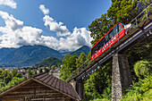 Harder Kulm train, Interlaken, Bernese Oberland, Switzerland