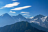 Jungfrau, Mönch und Eiger, Schynige Platte, Jungfrau Region, Berner Oberland, Schweiz