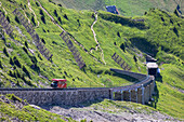 Funicular ascending Niesen mountain, Canton of Bern, Switzerland