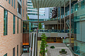 View of shopping mall entrance, Minato City, Tokyo, Honshu, Japan