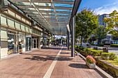 View of street leading to Kanazawa station, Kanazawa City, Ishikawa Prefecture, Honshu, Japan