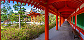 Shoro (Bell Building) and tunnel to Rengeoin Todaimon (Grand East Gate) in Sanjusangendo Temple, Sanjusangendomawari, Kyoto, Honshu, Japan