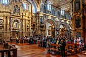 Innenraum der Kirche San Francisco, UNESCO, Quito, Ecuador