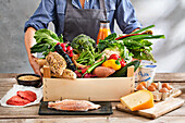 Fresh ingredients for a balanced diet