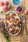 Gegrillter Pfirsich-Burrata-Salat