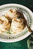 Bavette Aglio e Olio with parsley