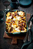 Rigatoni al forno mit Entenragout