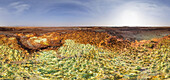 Luftaufnahme des Dallol-Vulkans, Äthiopien