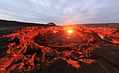 Aerial view of the Erta Ale volcano,Ethiopia
