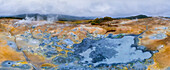 Aerial view of Uzon,Western Thermal Field. Kamchatka,Russia