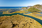 Luftaufnahme von Iztuzu Beach und Dalyan, Türkei