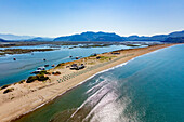 Luftaufnahme von Iztuzu Beach und Dalyan,Türkei