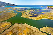 Luftaufnahme von Iztuzu Beach und Dalyan, Türkei