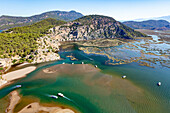 Luftaufnahme von Dalyan, Türkei