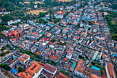 Aerial view of Kandy,a small town along Kandy Lake in Sri Lanka