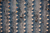 Aerial view of a rice field,Brahmanbaria,Chittagong province,Bangladesh
