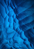 Aerial view of Glacier with ice patterns,Valley of Gods,Alaska,United States