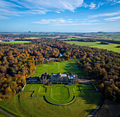 Aerial view of Gosford Estate,Longniddry,East Lothian,Great Britain
