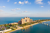 Aerial view of the artificial island The Palm Jumeirah,Dubai,United Arab Emirates