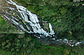 Aerial view of Polur Falls in Tamil Nadu region,Kodai Kanal,India