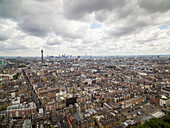 Luftaufnahme des Wohnviertels Marylebone,London,UK