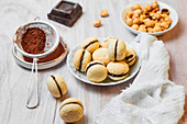 Baci di Dama - Italian biscuits with hazelnuts and chocolate