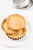 Small shortcrust pastry bases for tartlets