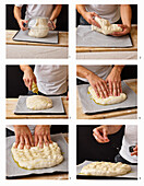 Prepare focaccia romana con lievito madre