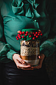 Gift idea - layered biscuit mix in a jar