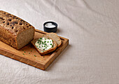 Crispy barley bread