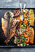 Grilled seafood from the plancha