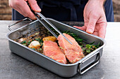 Wet marinate grilled food