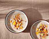 Buckwheat muesli with pineapple