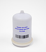 Nano silver coatings water filter