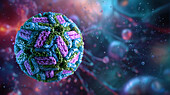 Zika virus, illustration