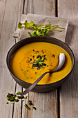 Spicy butternut squash soup