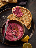 Beetroot hummus