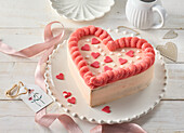 Heart-Shaped Buttermilk Raspberry Cake
