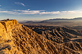 Badlands formations from Fonts Point in the Anza Borrego State Park, California, USA