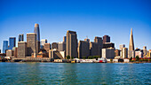 Downtown San Francisco from the San Francisco Bay, California, USA
