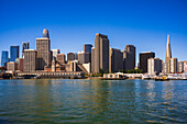 Downtown San Francisco from the San Francisco Bay, California, USA
