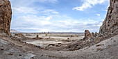 Die einsame Wüste Trona Pinnacles, Kalifornien, USA