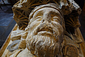Grabmal von Athelstan, erster König von ganz England, Malmesbury Abbey, Wiltshire, England, Vereinigtes Königreich