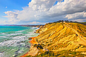 Riserva Naturale di Punta Bianca, Palma di Montechiaro, Agrigento, Sizilien, Italien