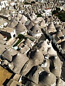 Trulli, Rione Aia Piccola, UNESCO, Alberobello, Bari, Apulien, Italien