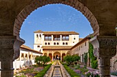 Generalife Palace, Generalife Gardens, Islamic and Mudejar architecture, Alhambra, UNESCO, Granada, Andalusia, Spain