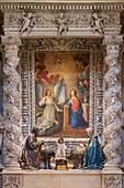 Altar of the Nativity (Nativity scene), Lecce Cathedral (Cathedral of Maria Santissima Assunta and Sant'Oronzo), Lecce, Salento, Apulia, Italy