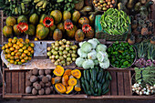 Street Fruit Cart (from above), Havana Old Town, Havana, Cuba