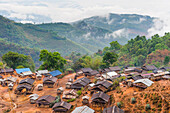 Akha tribe village in the mountains surrounding Muang La, Oudomxay Province, northwestern Laos