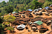 Akha tribe village in the mountains surrounding Muang La, Oudomxay Province, northwestern Laos